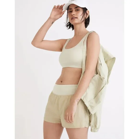 Madewell Light Green Hiking Hoodie Cropped Jacket Size Small - Picture 9 of 10